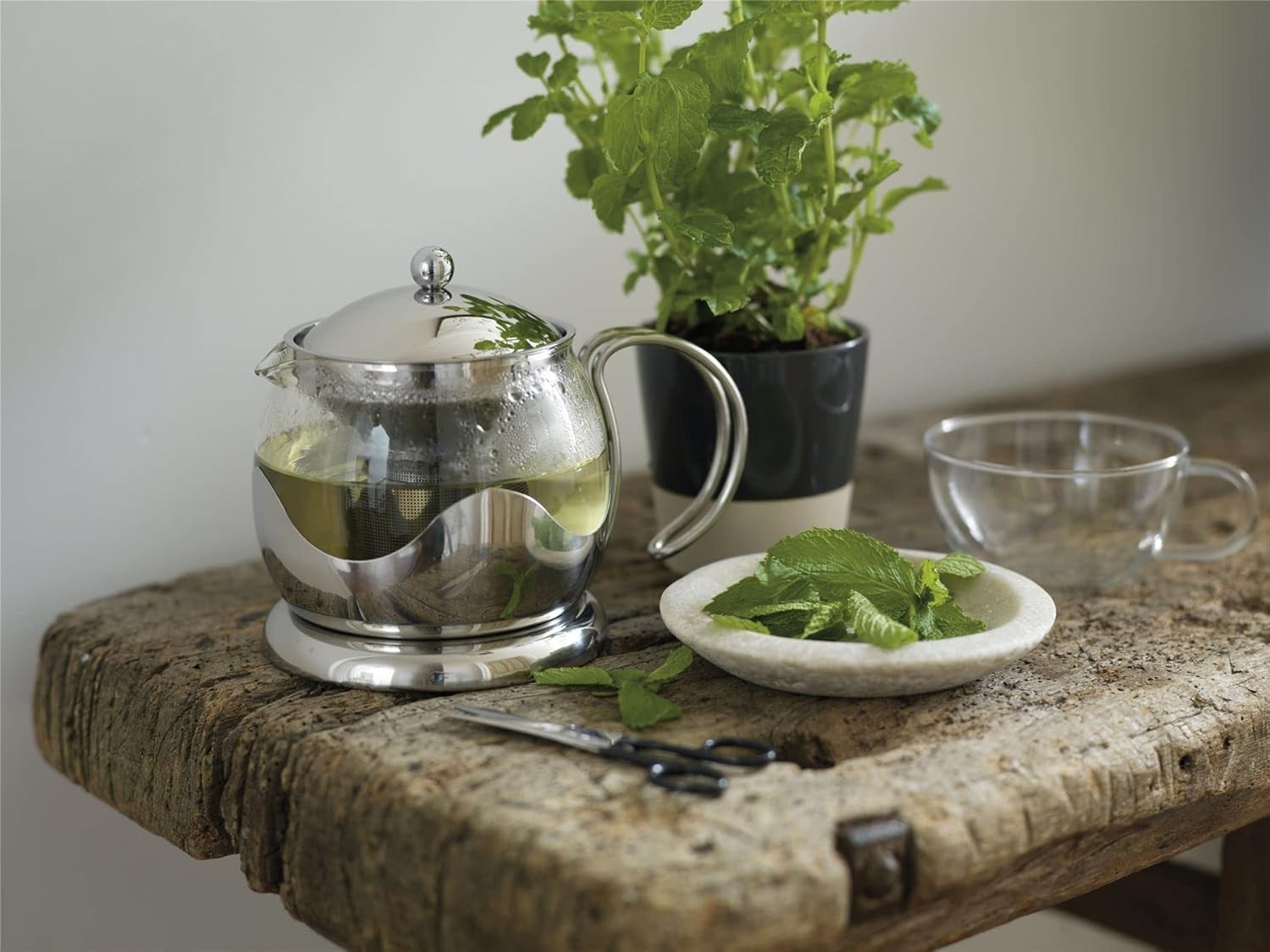 Glass Teapot with Removable Infuser 660ml Borosilicate Tea Pot
