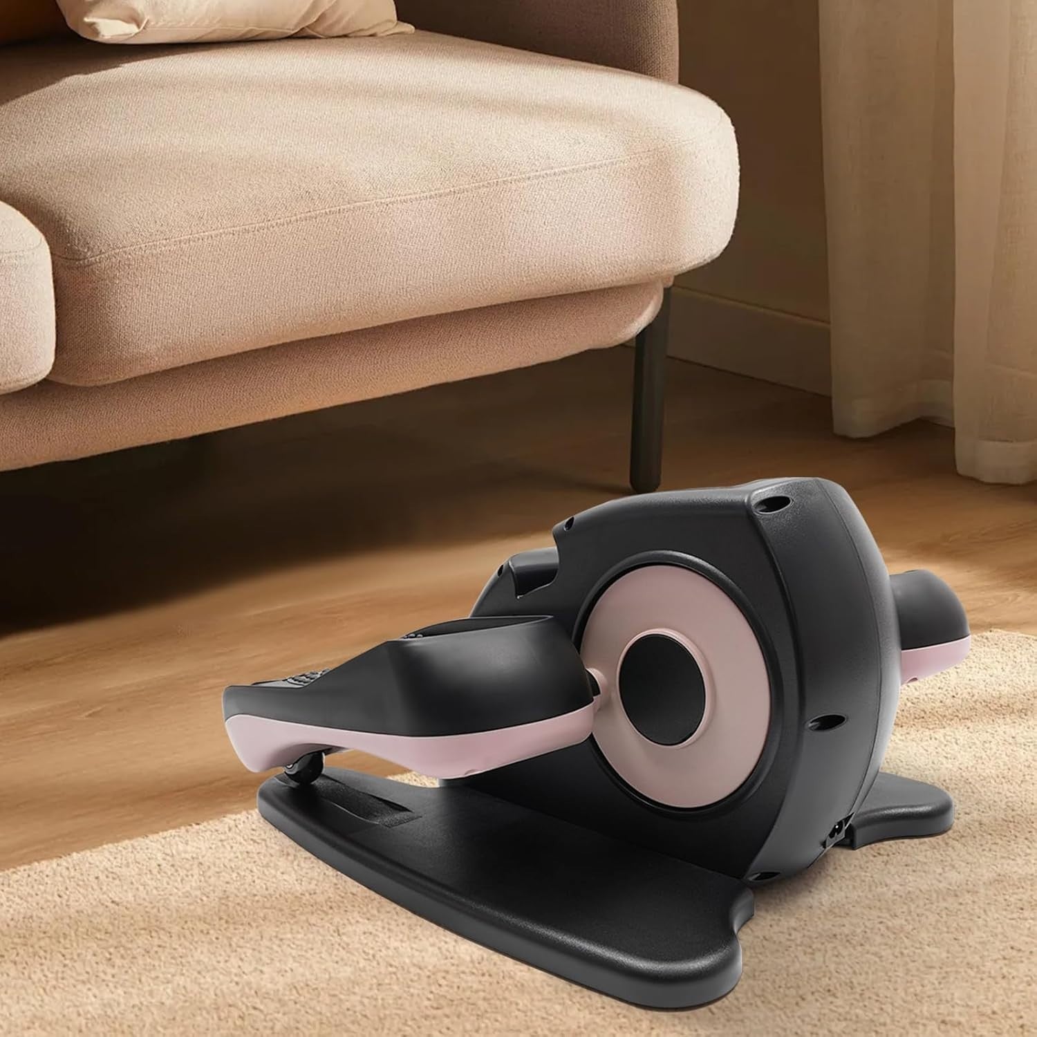 Electric Mini Elliptical Trainer 5-Speed Seated Pedal Exerciser Remote Portable