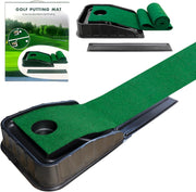 Golf Putting Mat Automatic Ball Return Indoor Outdoor Training Green