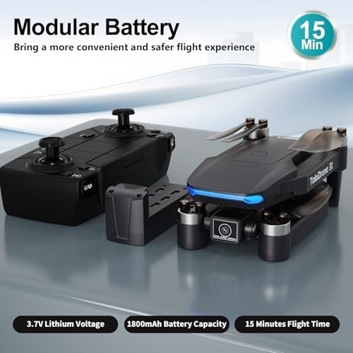 4K GPS Drone with Camera, Brushless Motor, Auto Return & Follow Me