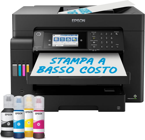 Black A4 Multifunction Wi-Fi Ink Tank Printer with Fax & Scanner
