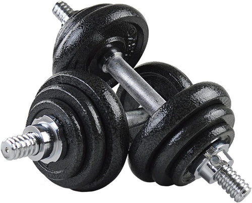 20KG Adjustable Dumbbells Set Spinlock Cast Iron Home Gym Weights