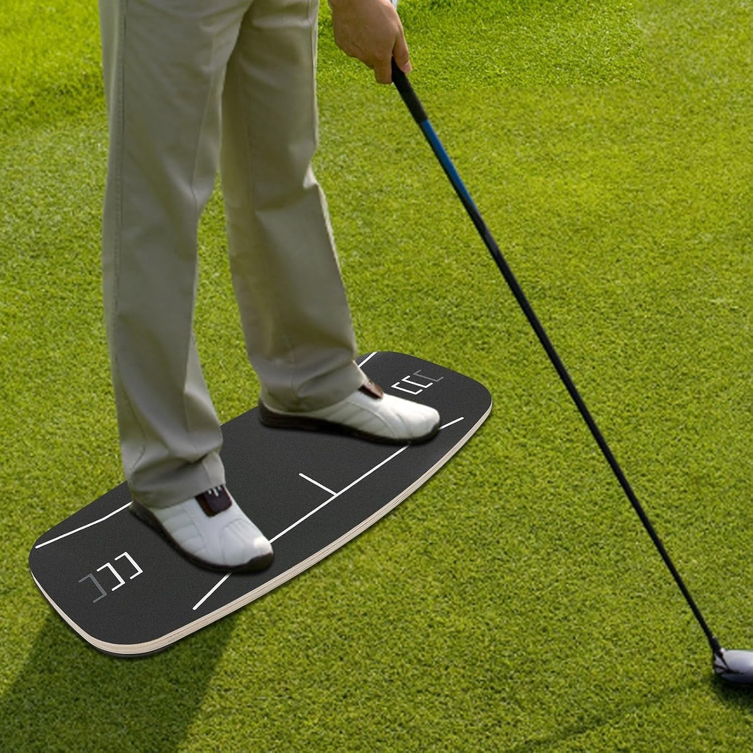 Golf Pressure Plate Swing Trainer Balance Board 16mm Anti Slip