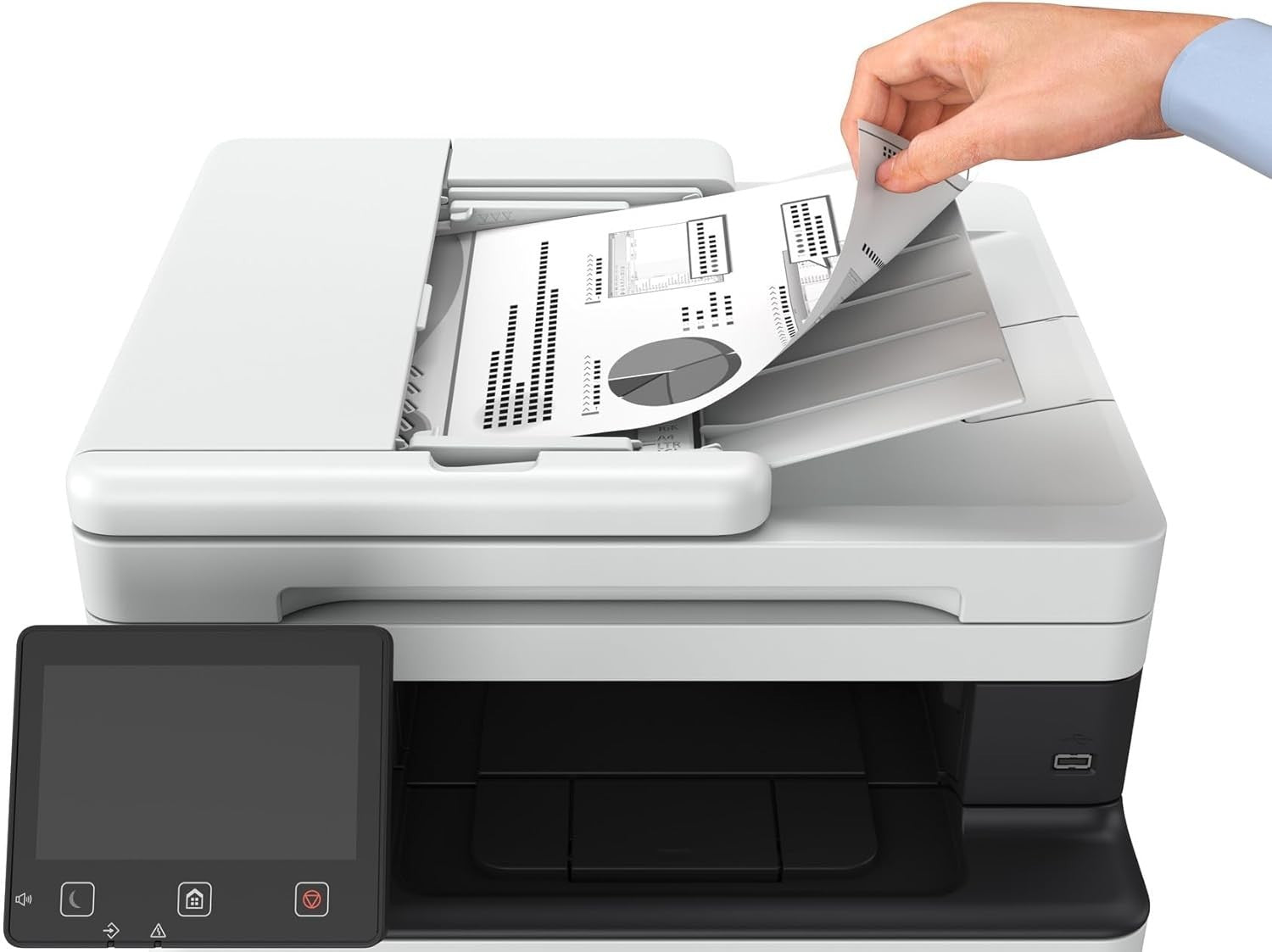 Compact Colour Inkjet Printer Copier Scanner White | Wi-Fi Home Office