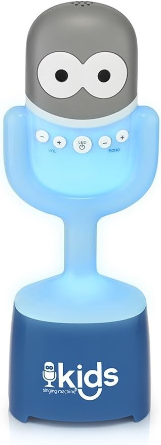 Blue Kids Bluetooth Karaoke Microphone with Speaker Portable