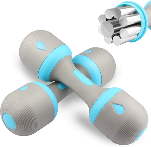 Adjustable Dumbbell Set 1–5KG Each Non-Slip Neoprene Hand Weights Home Gym