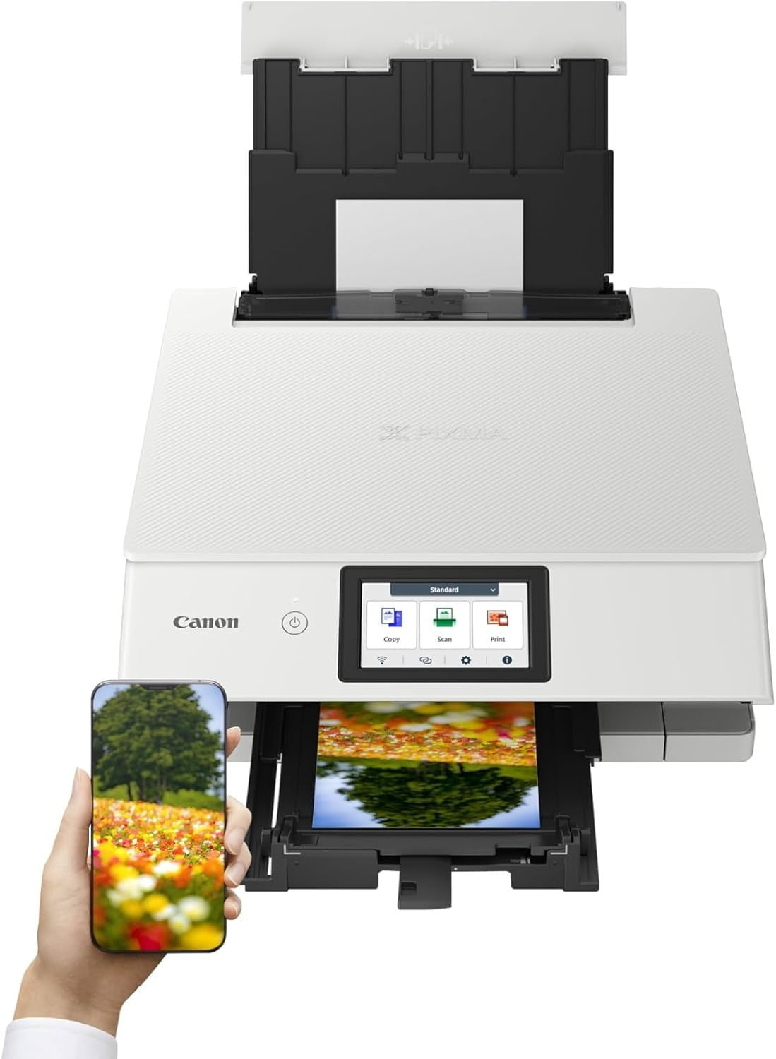 6-Colour Inkjet Printer |TS8751| Wi-Fi, Duplex, Touchscreen, White