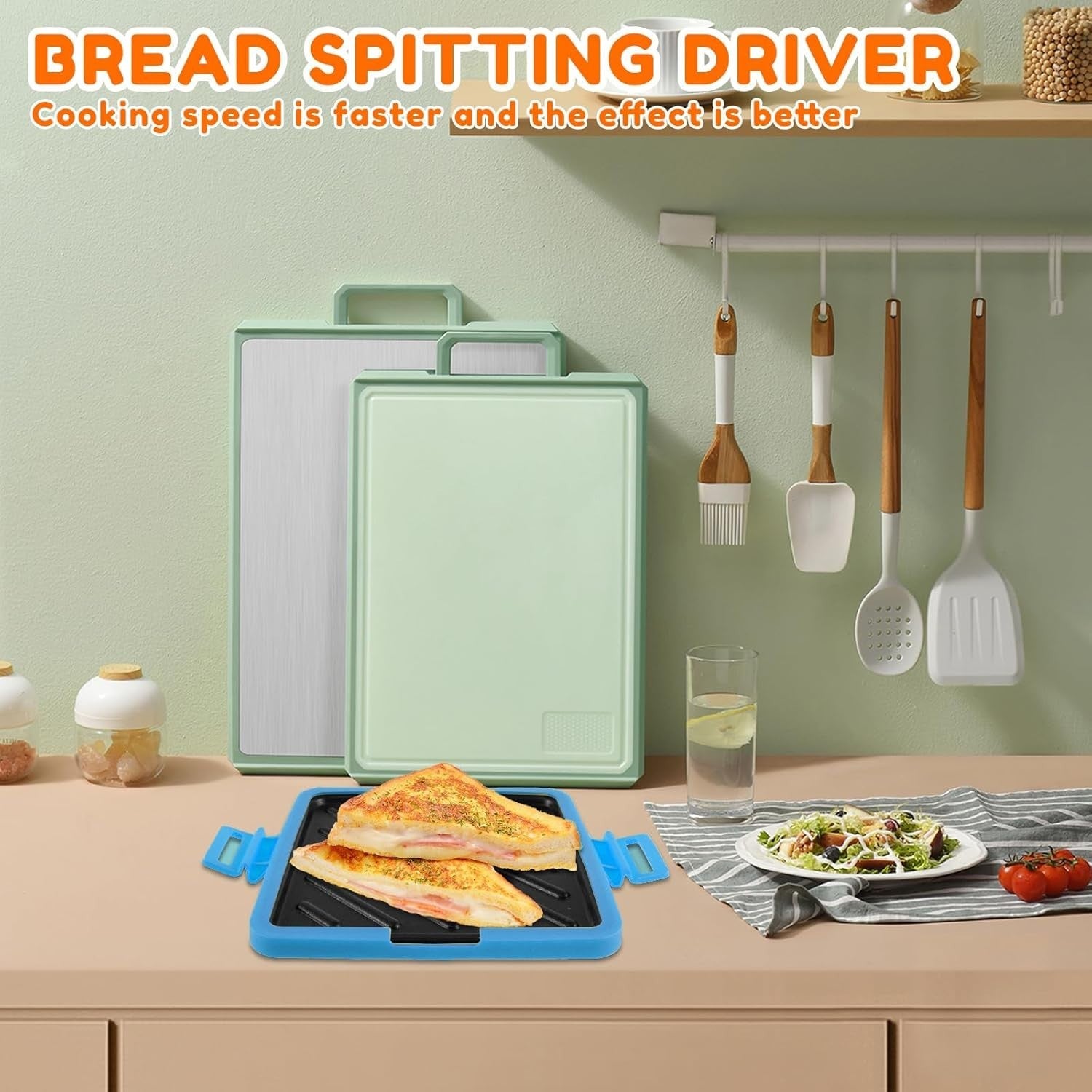 Microwave Toastie Maker Non Stick Silicone Sandwich Cooker Detachable Plate