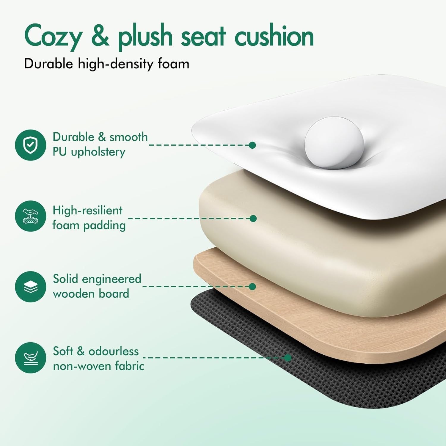 Massage Office Chair Heated 8-Point Recliner Footrest Ergonomic PU White
