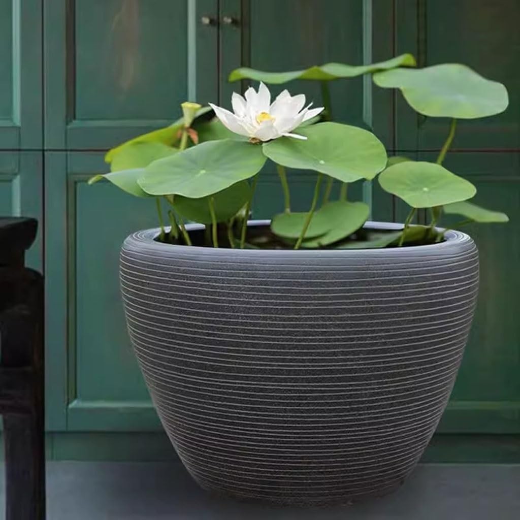 Retro Ceramic Floor Fish Tank Indoor Balcony Pond S