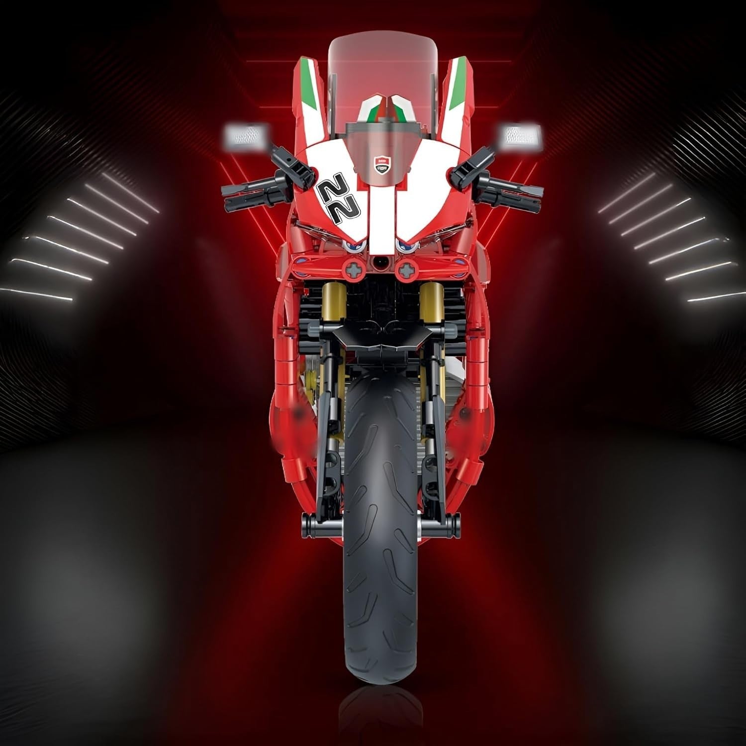 626-Piece Motorcycle Building Block Kit - Realistic Model, Fun & Educational