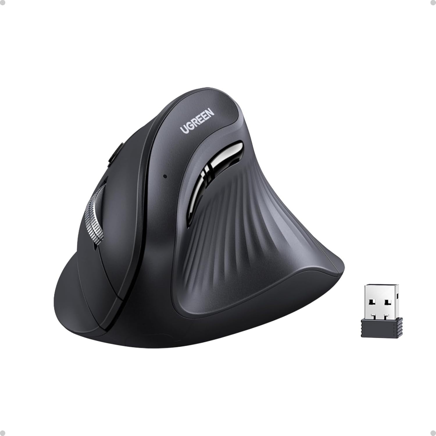 Ergonomic Vertical Wireless Mouse Bluetooth 4000DPI 3 Device Silent