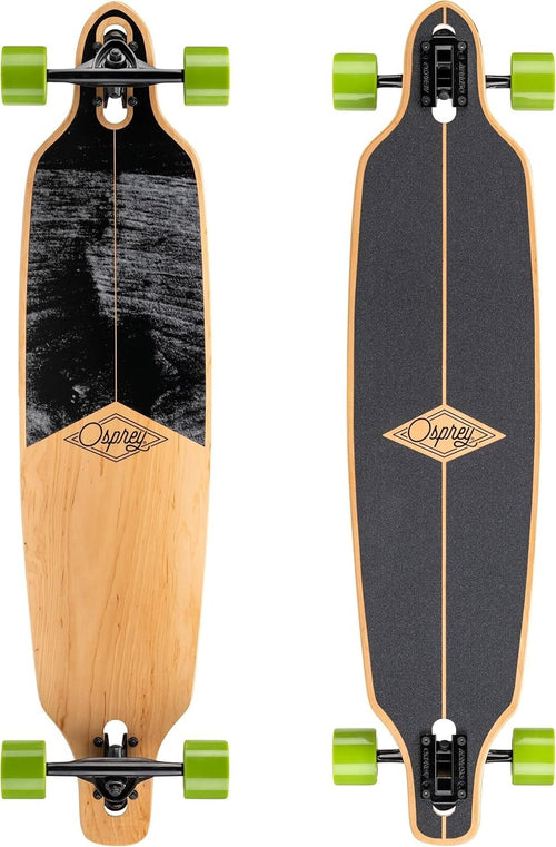 39" Twin Tip Longboard Canadian Maple Deck Complete Skateboard Adults