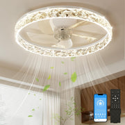 50CM LED Ceiling Fan Light, Remote & App Control, 6 Speed, Dimmable, Quiet Motor