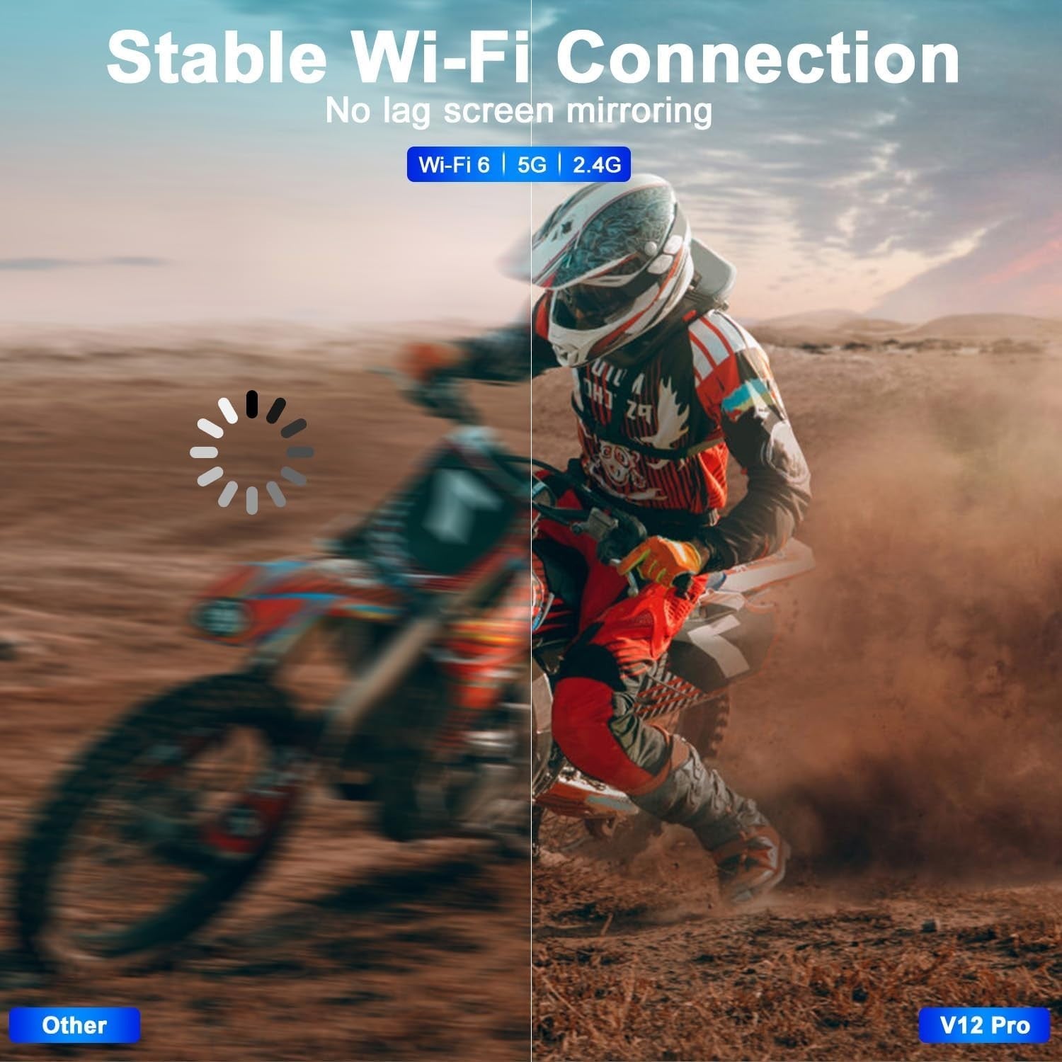 Android 11 Mini Projector WiFi 6 Bluetooth Auto Keystone Electric Focus 4K