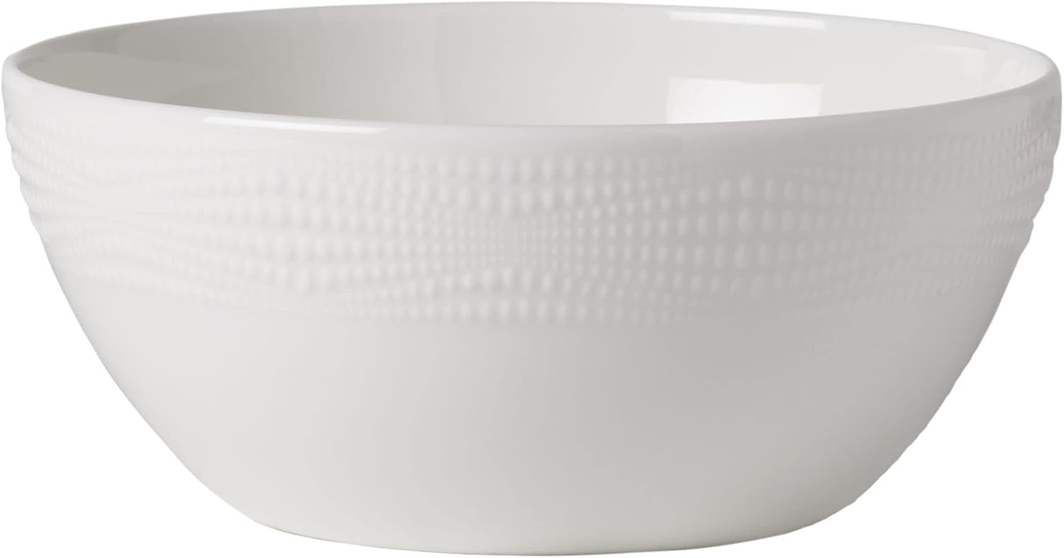 12 Piece Vegan Bone China Dinner Chip Resistant Plates Bowls White