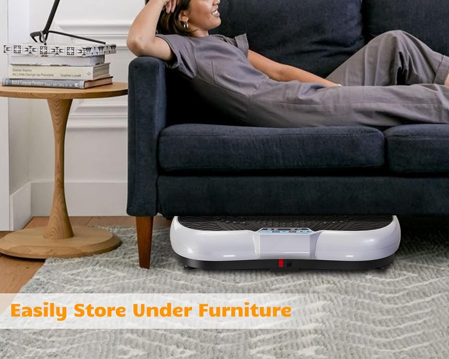 Slim Vibration Plate Exercise Platform 99 Speeds 7 Programs Body Sculpt