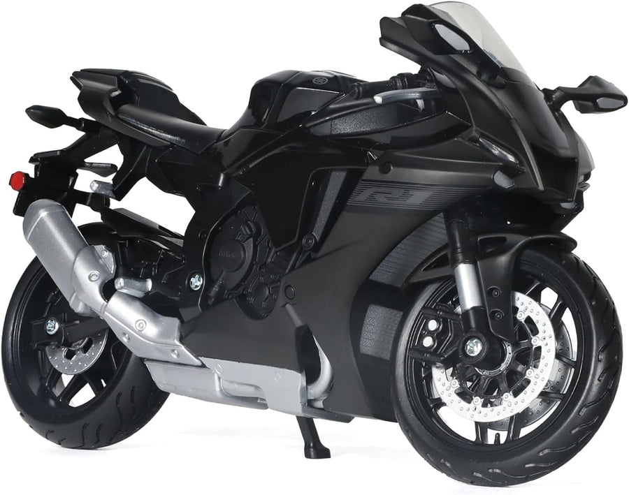 1:12 Alloy Motorcycle Model | Black Diecast Sport Bike | No Assembly Gift Toy