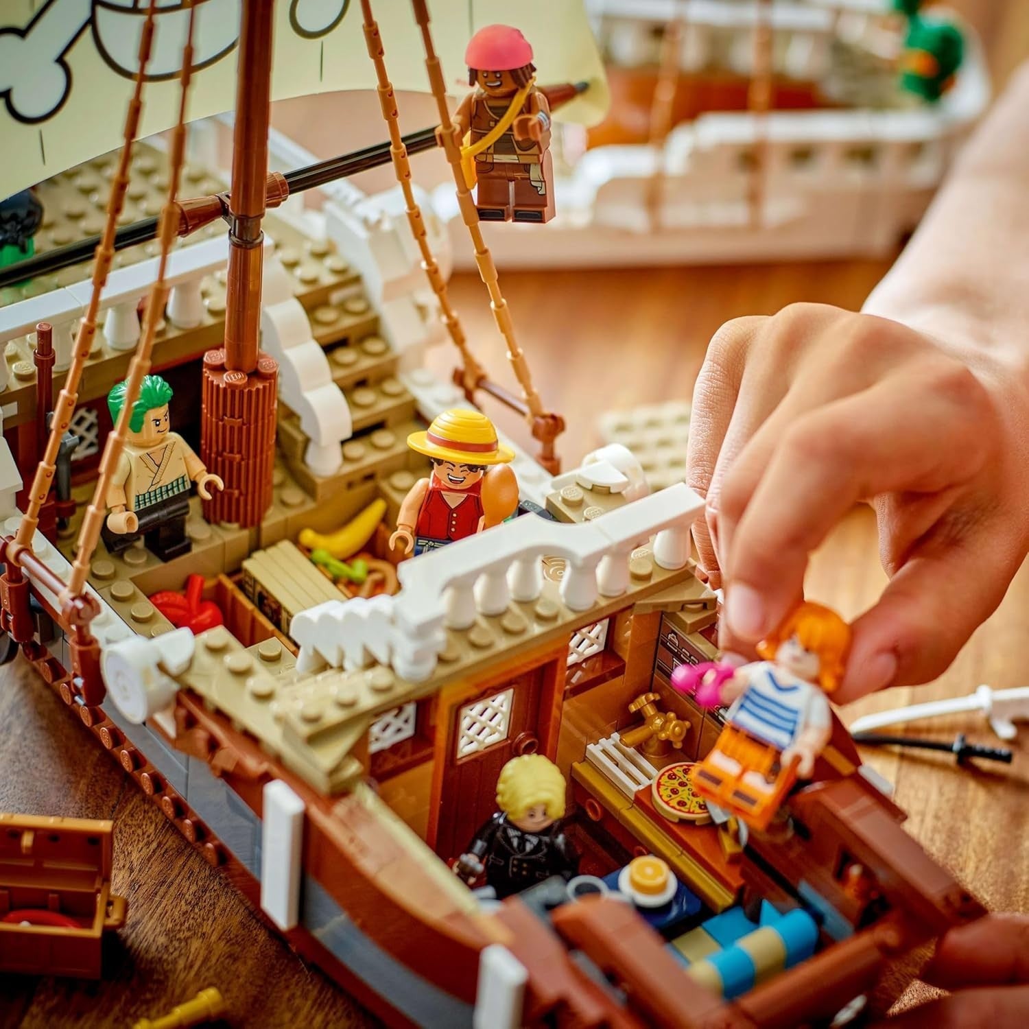One Piece Going Merry Pirate Ship 1376pcs Anime Building Set