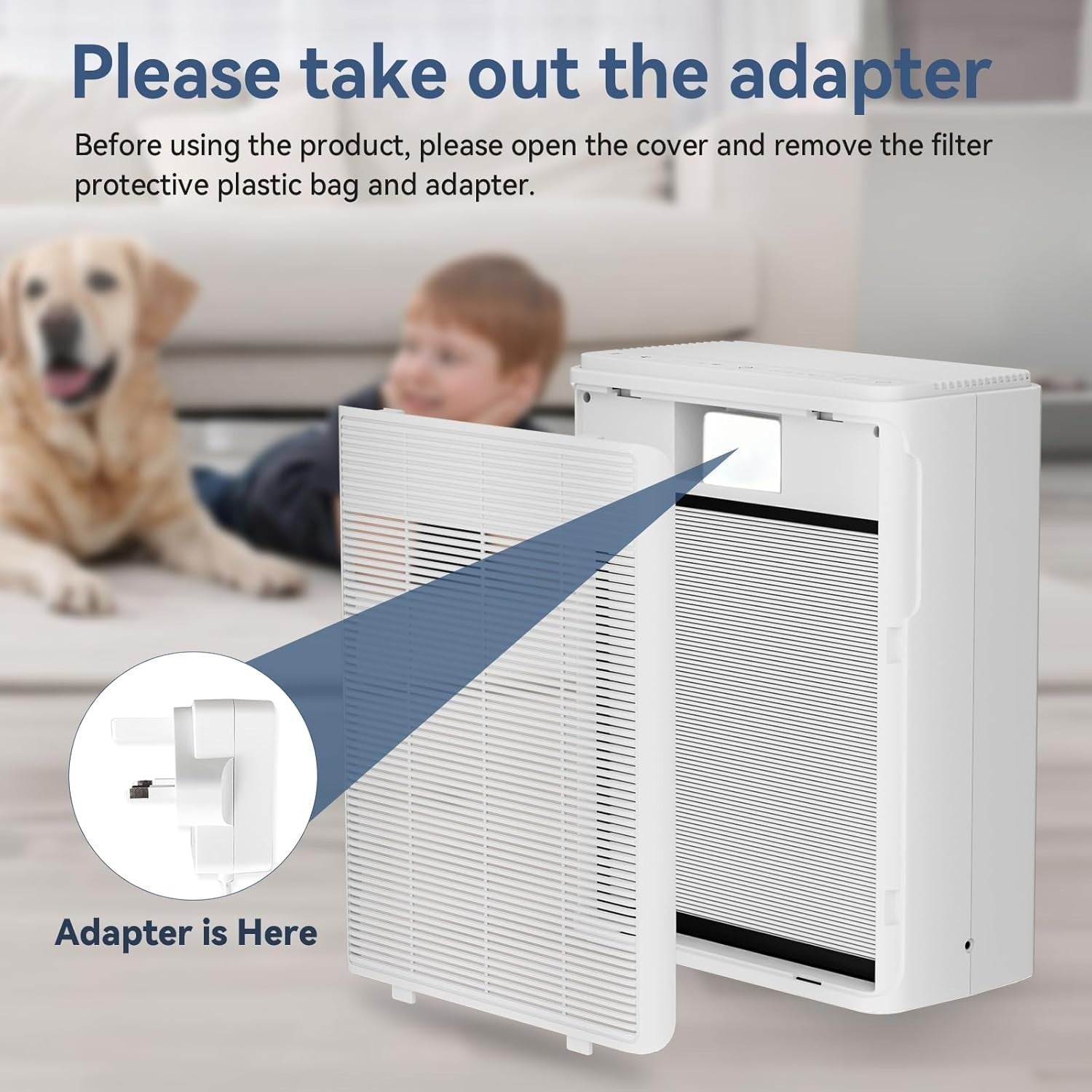 Large Room Air Purifier 2000ft² H13 HEPA Ultra Quiet 22dB