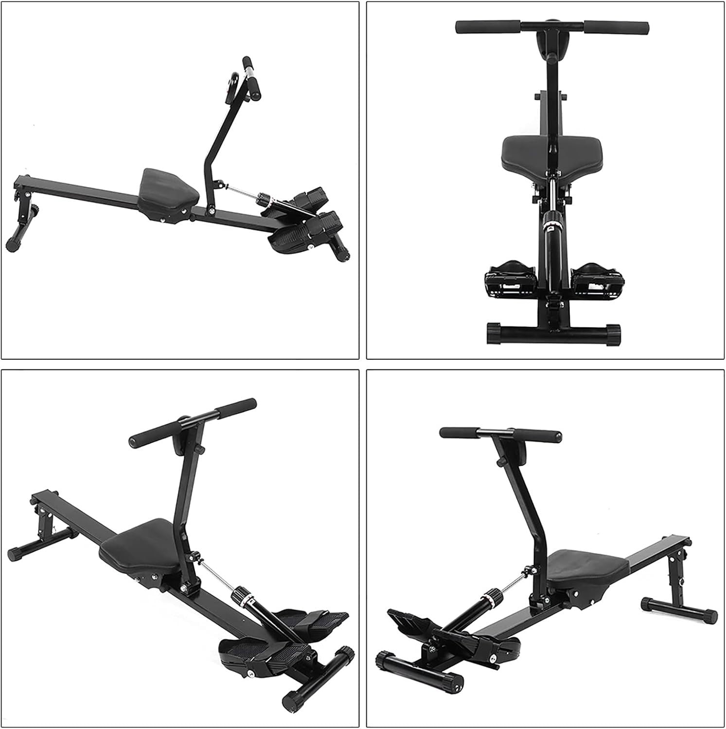 Foldable Magnetic Rowing Machine Quiet Resistance LCD Home Rower 120KG