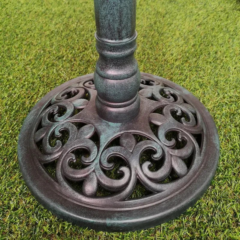 63cm Tall 40cm Resin Garden Bird Bath Outdoor Traditional Water Feeder