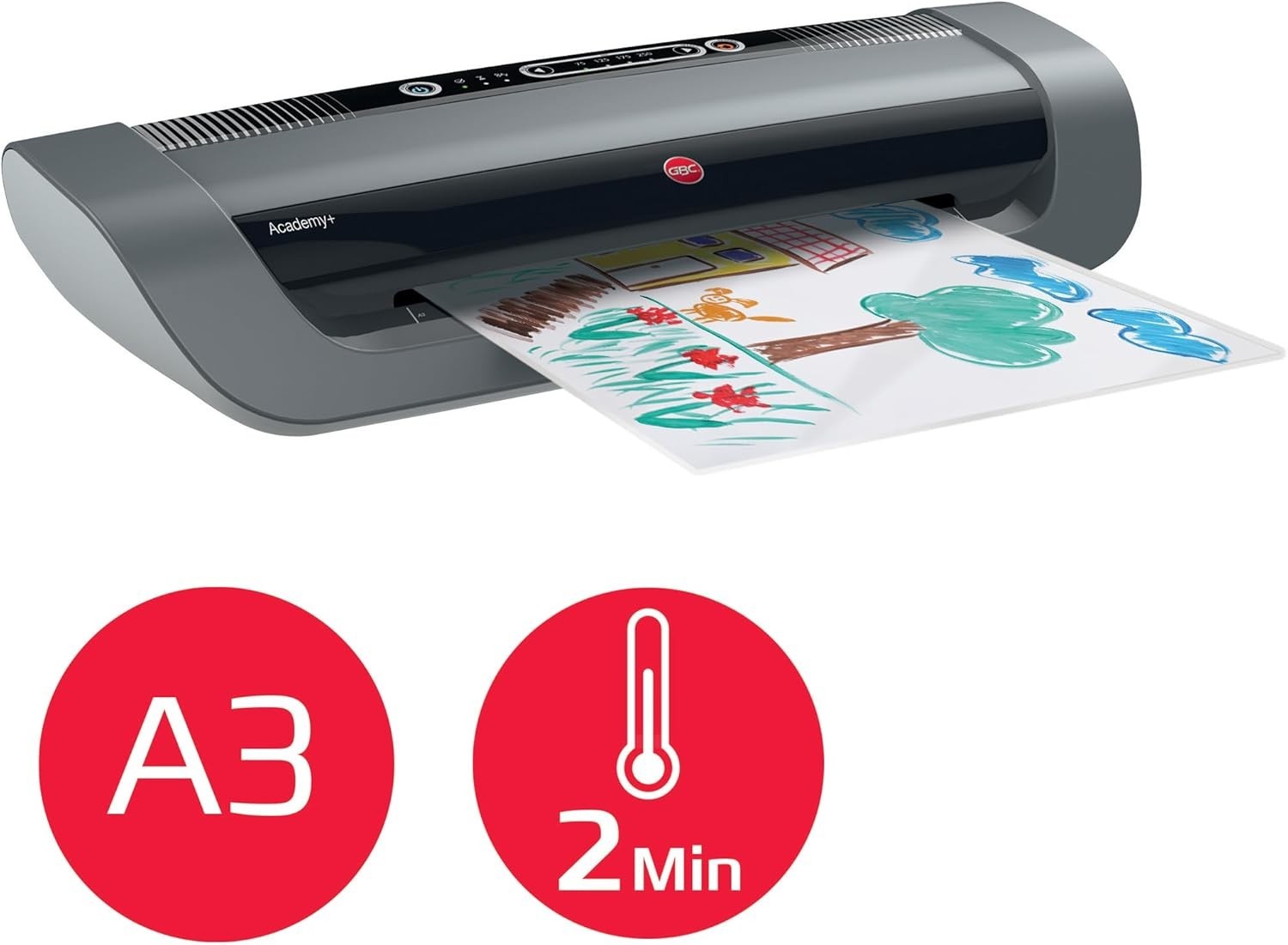 Heavy Duty A3 Laminator High Speed Classroom Use 75–250 Mic Auto Reverse