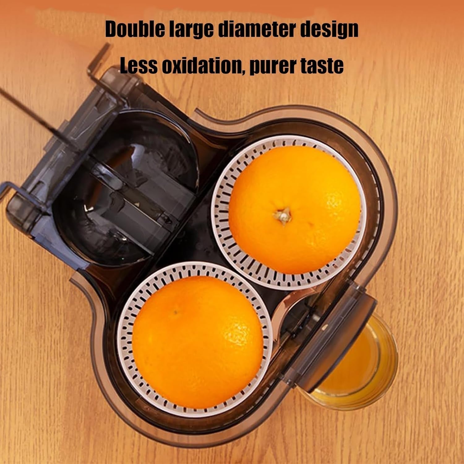 Dual Head Electric Citrus Juicer 100W Fast 18000RPM High Yield 400ml