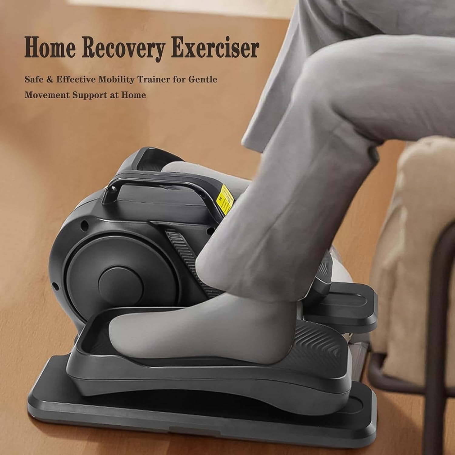 Under Desk Elliptical Machine Electric Quiet Pedal Exerciser 12 Speed