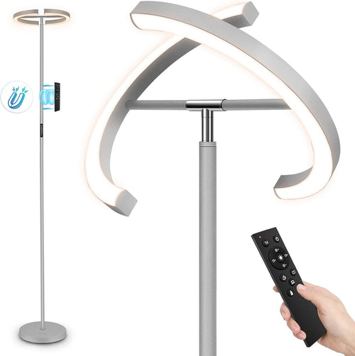 LED Uplighter Floor Lamp Dimmable Remote Touch Modern Standing Light