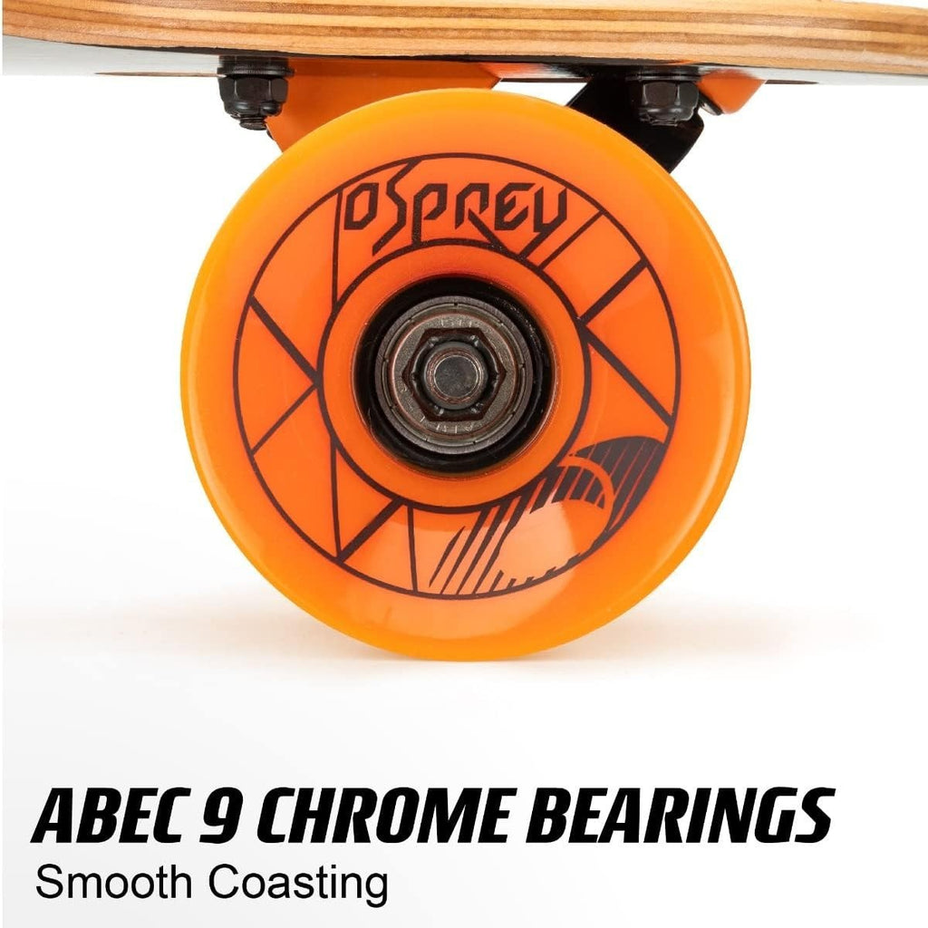 39" Twin Tip Longboard Maple Deck Adult Cruiser ABEC 9 69mm Wheels