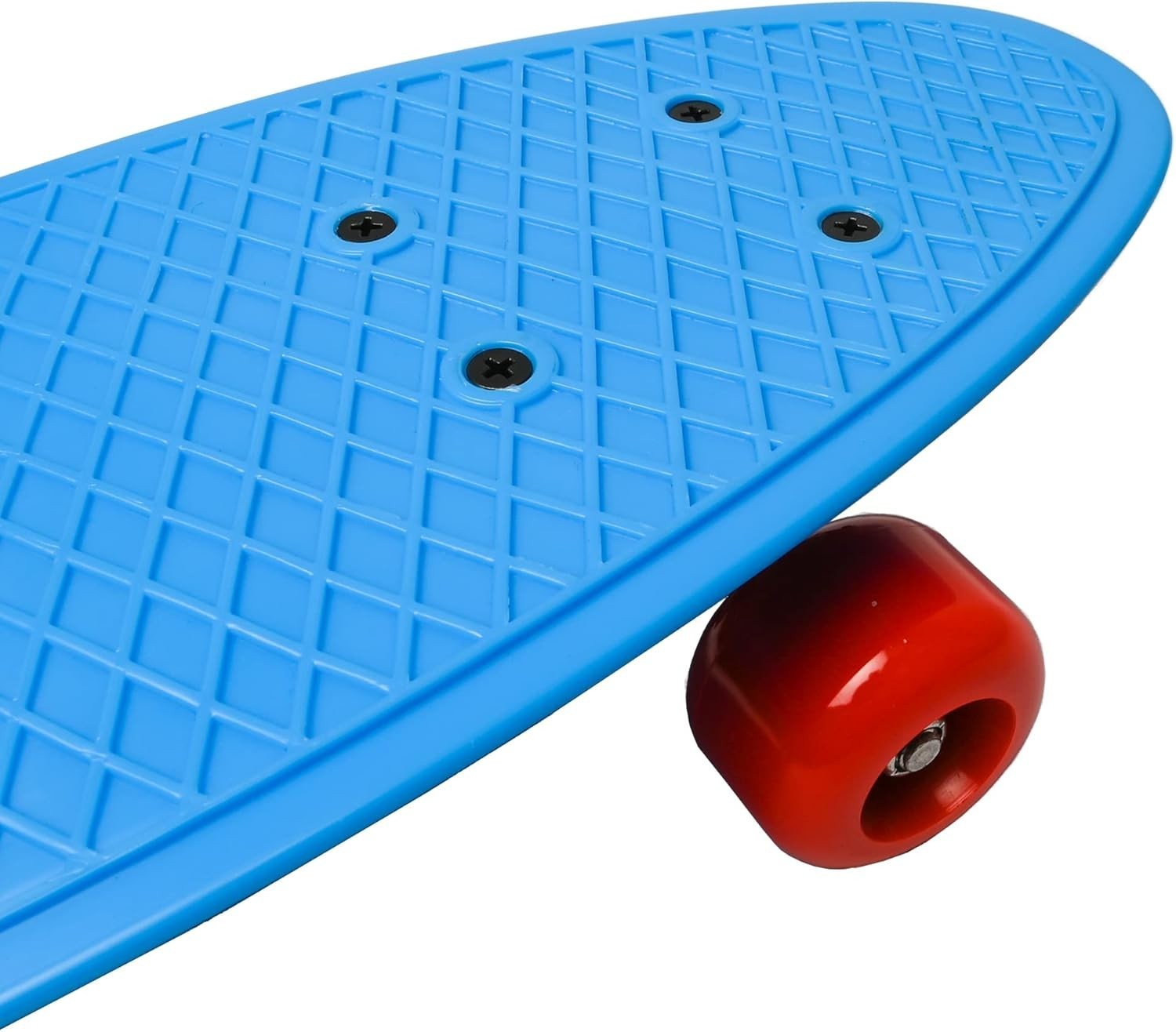 Retro 22" Cruiser Skateboard ABEC-7 Bearings Kids Teens Adults Blue
