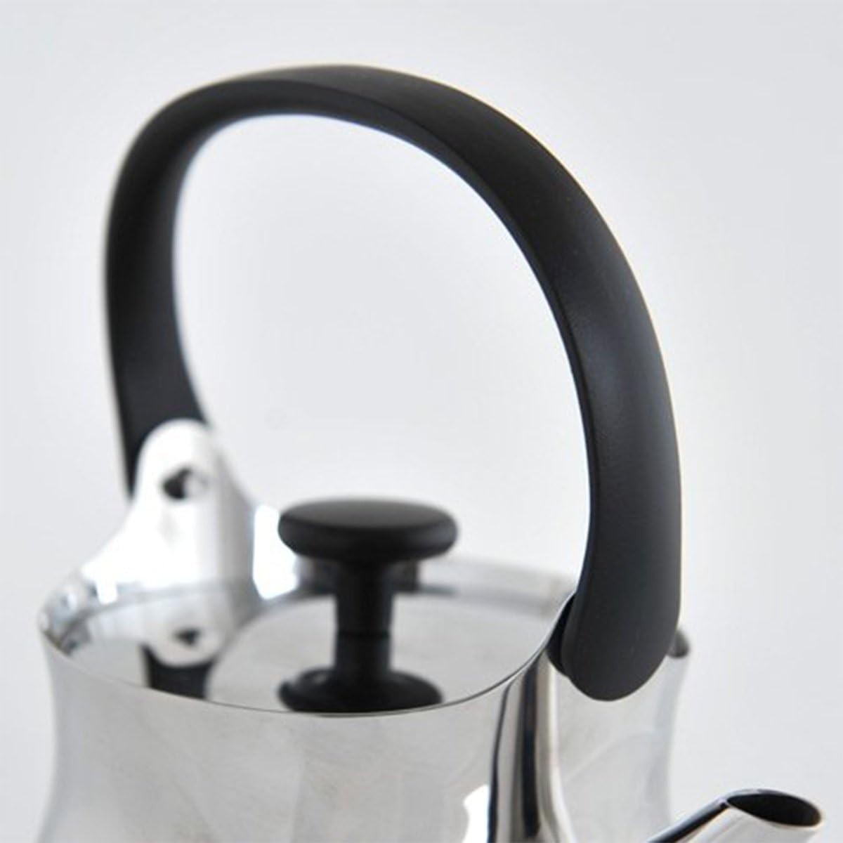 Stainless Steel Teapot Kettle with Infuser Induction Compatible Silver