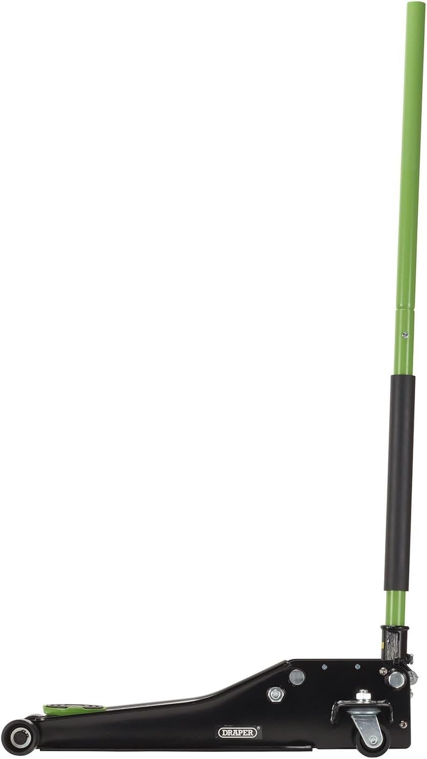 3 Ton Low Profile Trolley Jack 75–505 mm Heavy Duty Car Lift Green/Black