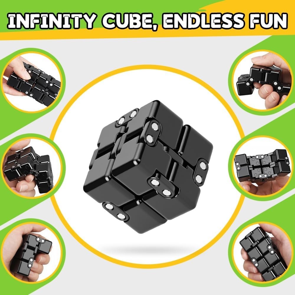 Fidget Toy Set Stress Relief Desk Gadgets Spinner Cube Clicker