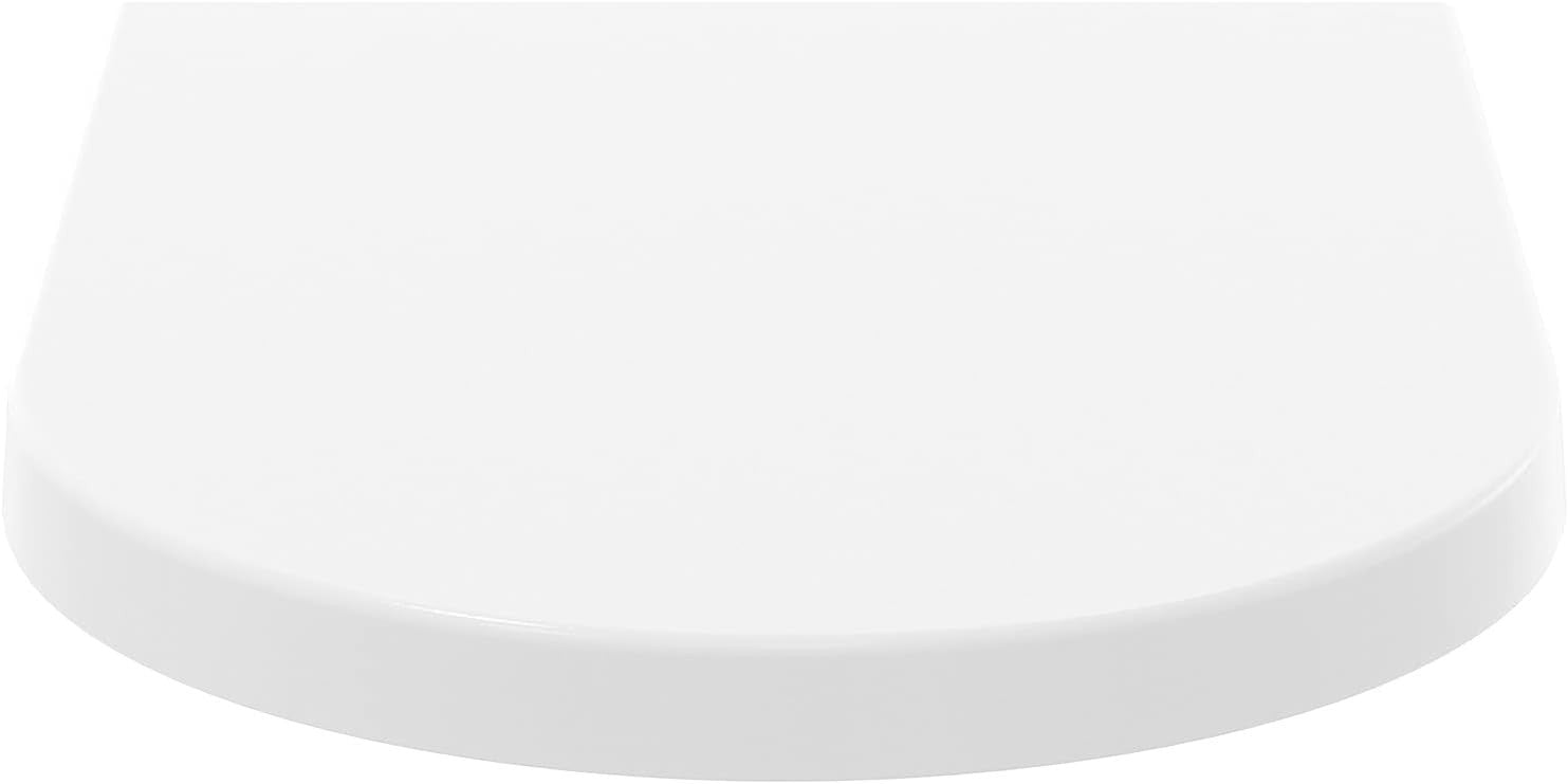 Blend Curve Soft Close Toilet Seat Silk White Removable Oval Easy Clean