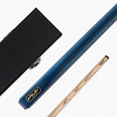 57in 2 Piece Snooker Pool Cue Ash Shaft 9.5mm Tip Hard Case