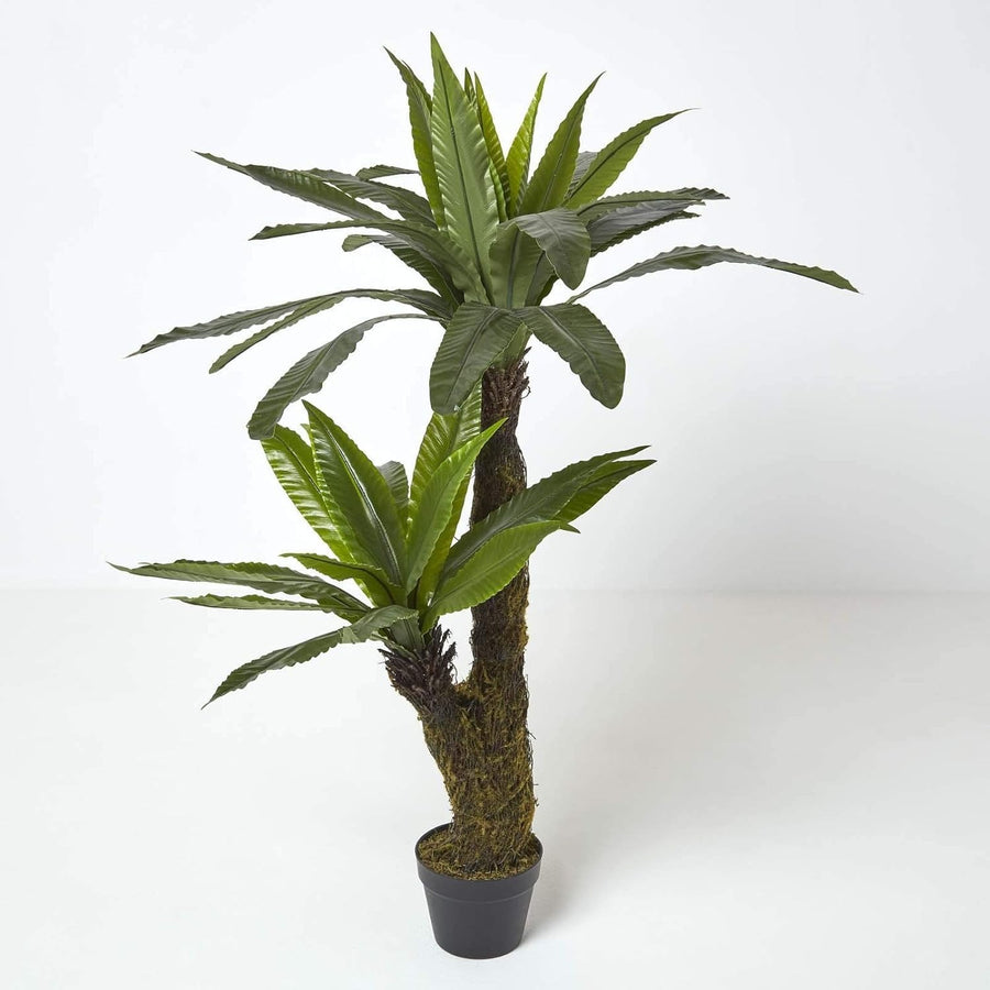 120cm Artificial Bird’s Nest Fern Plant in Pot Realistic Indoor Home Decoration