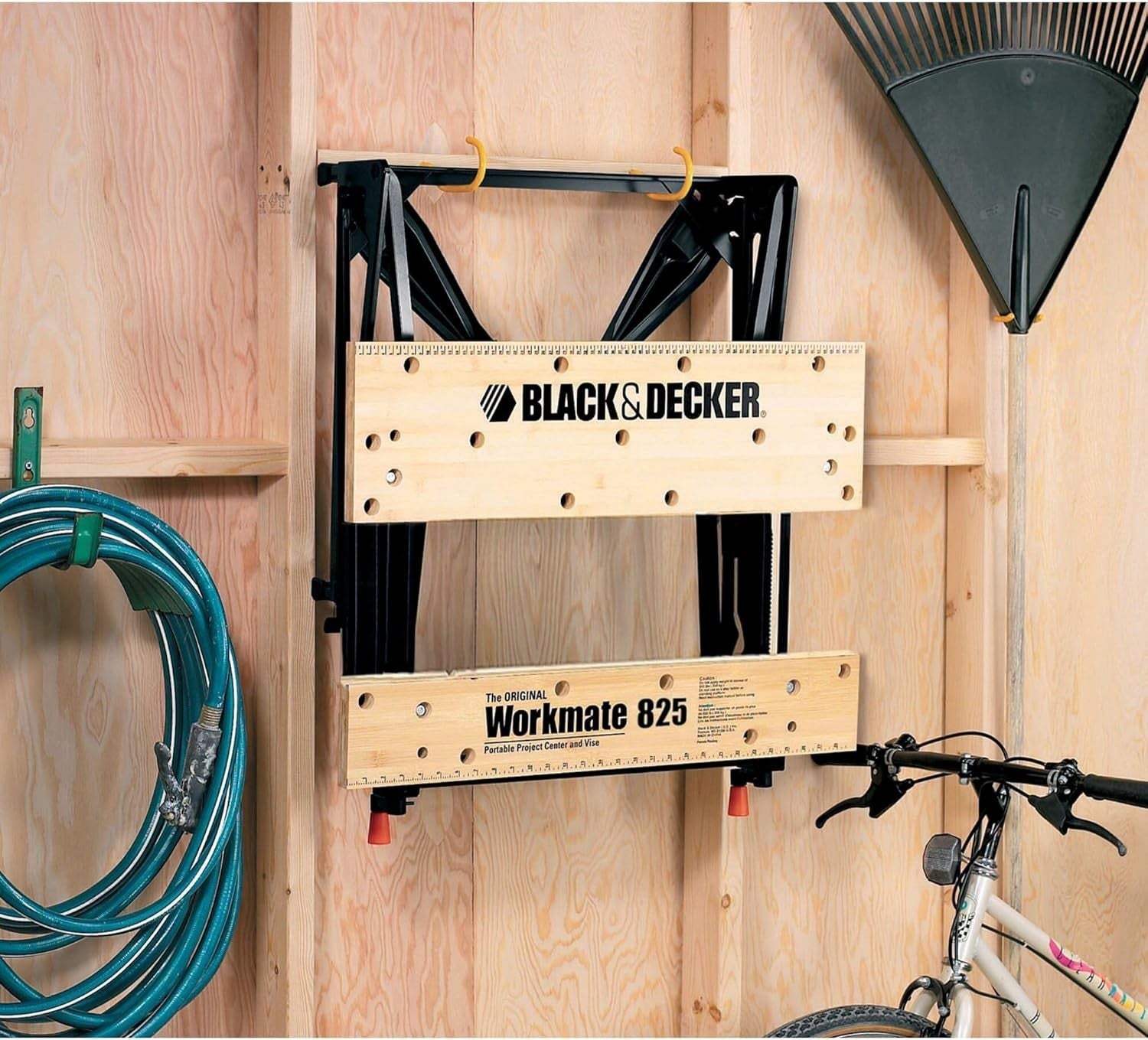 Dual-Height Folding Workbench with One-Hand Clamp System Heavy Duty 250kg