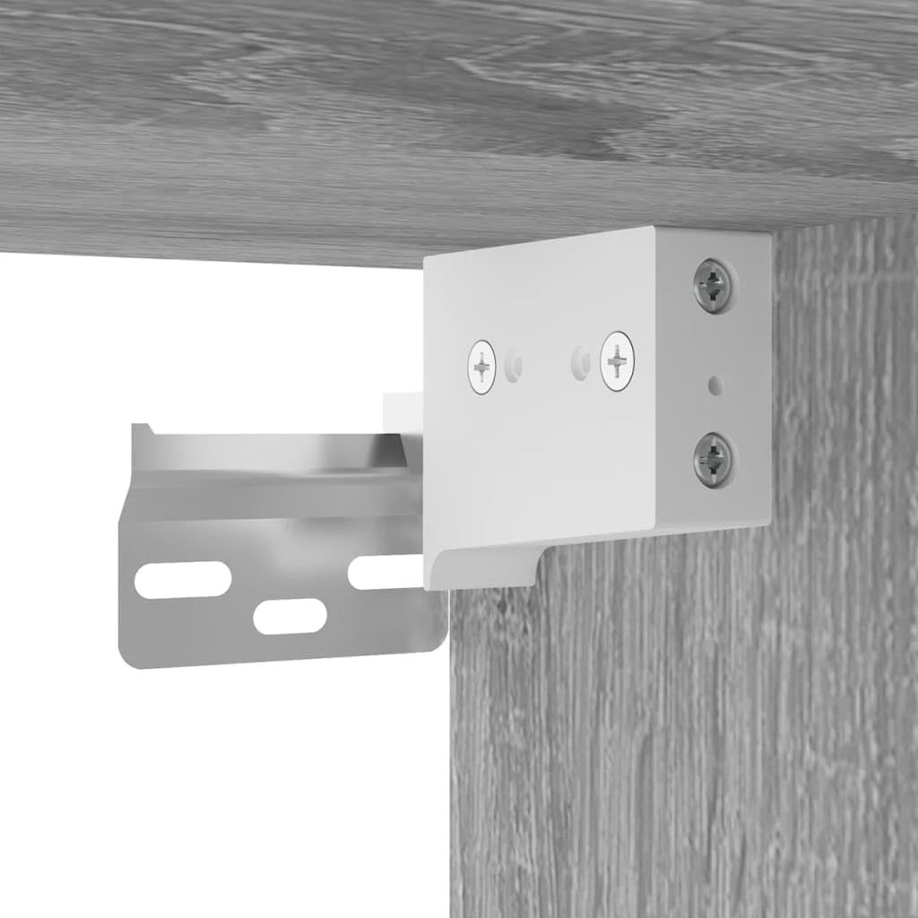 Wall-Mounted Grey Sonoma Cabinet 33D x 80W x 80H cm Dent Resistant