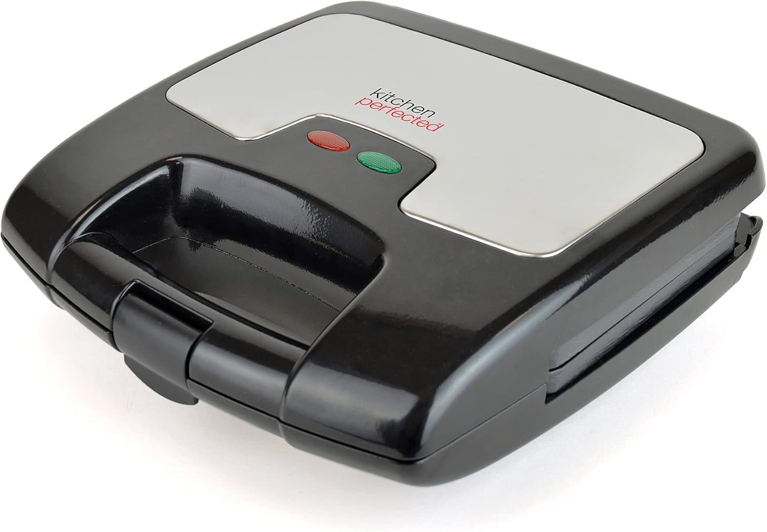 2 Slice Sandwich & Omelette Maker Non-Stick Portable Black Steel