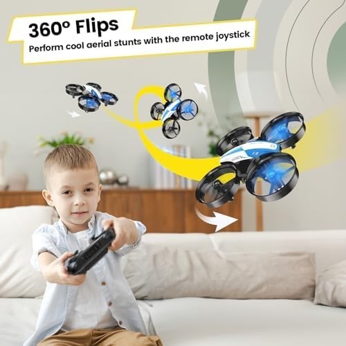 Mini Drone for Kids w3 Batteries Auto Hover 3D Flip Headless Mode Toy Quadcopter
