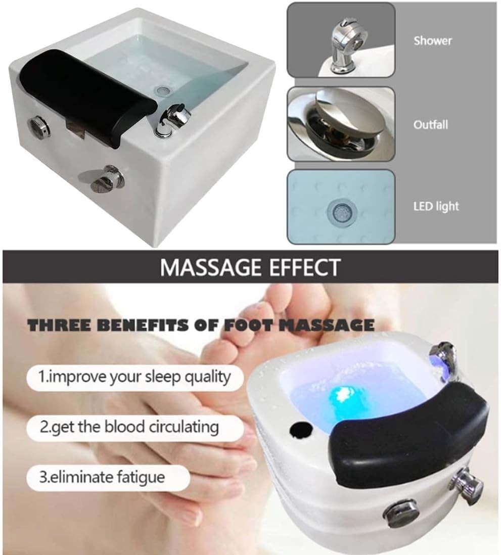 Portable Foot Spa Bathtub with Massage & Adjustable Hot/Cold Water