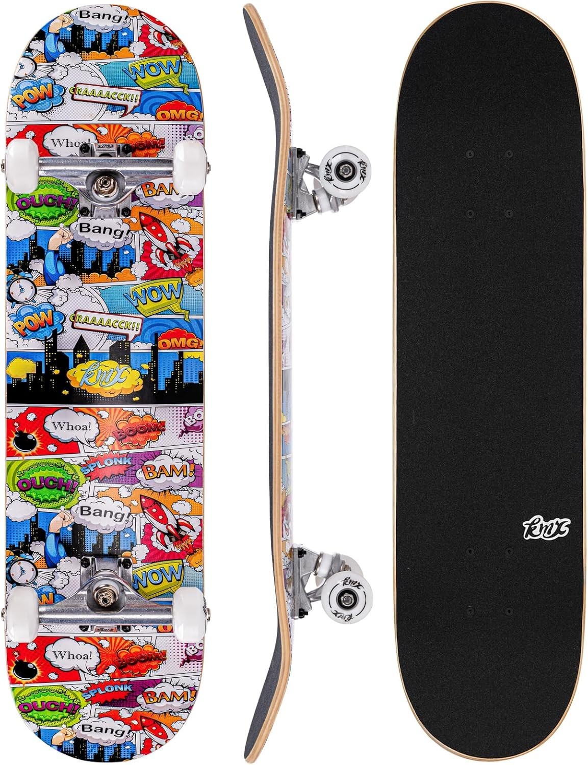 31in Complete Skateboard Canadian Maple ABEC-9 Bearings 52mm Wheels