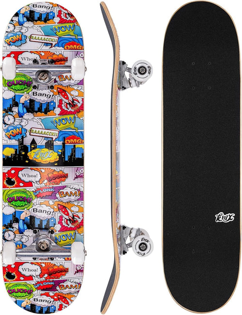31in Complete Skateboard Canadian Maple ABEC-9 Bearings 52mm Wheels