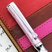 Luxury Pink Crystal Ballpoint Pen Brass Executive Gift Box