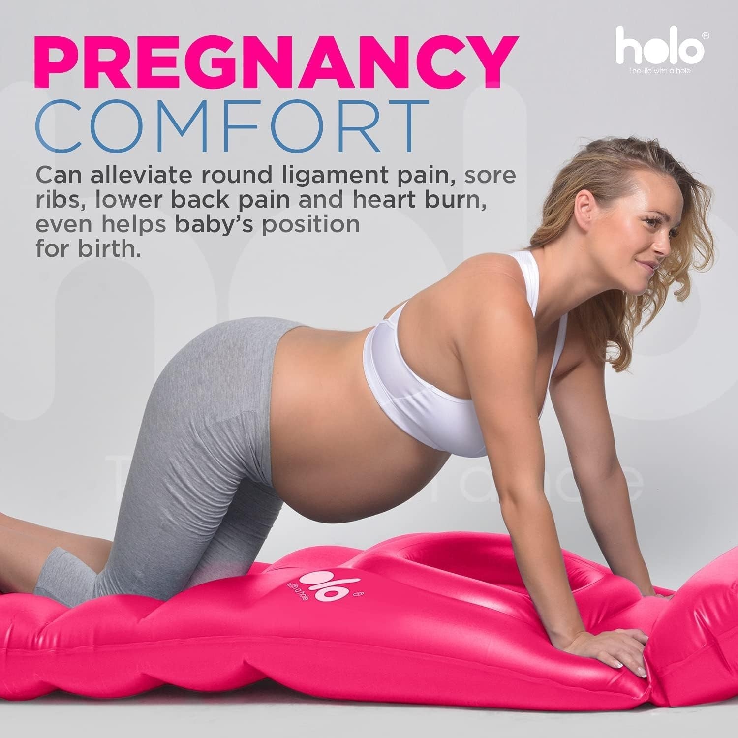 Inflatable Pregnancy Pillow Full Body Maternity Belly Support Sleep Cushion