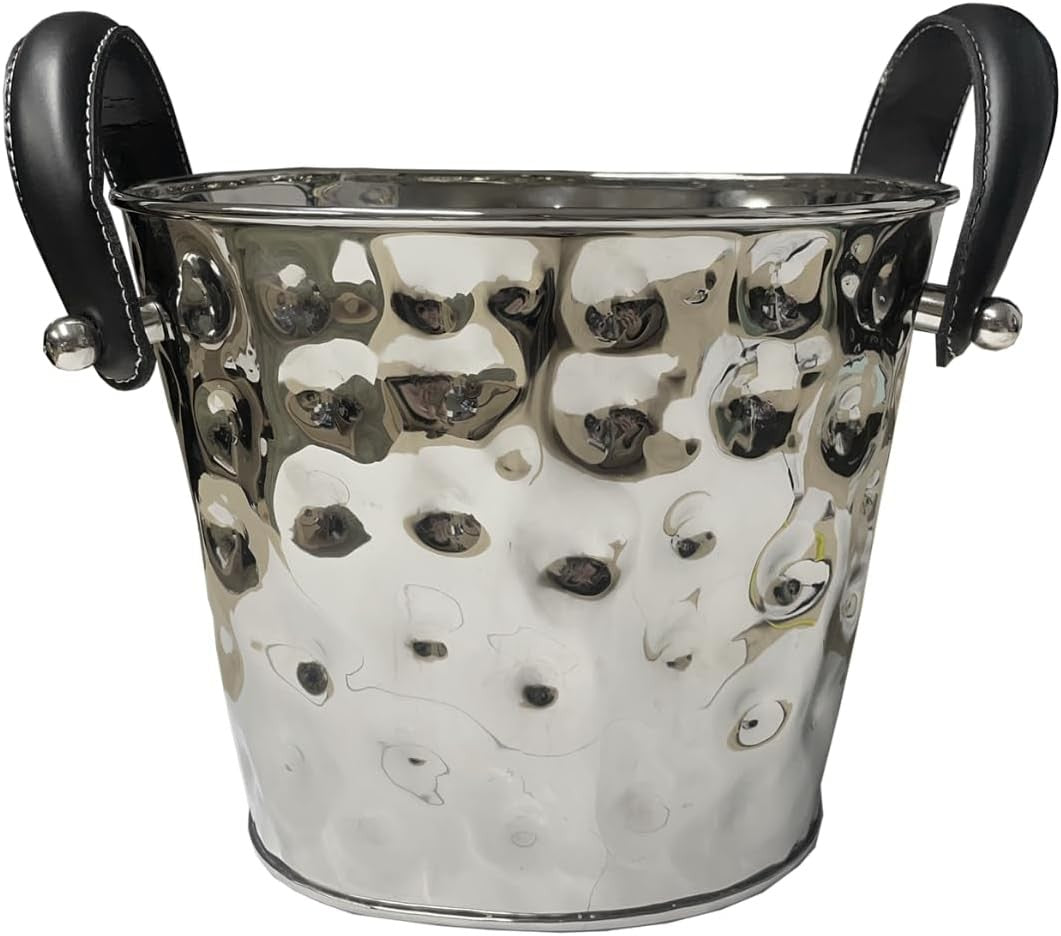 Luxury Wine Cooler Bucket Stainless Steel Champagne Ice Bucket with Handles