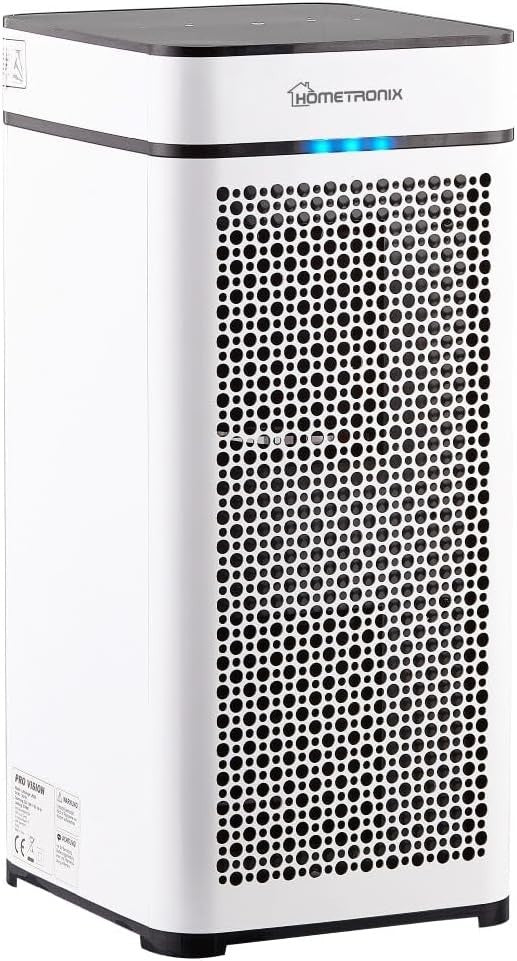 Large Room HEPA Air Purifier 2000ft² Pet Dander Odor 360m³/h