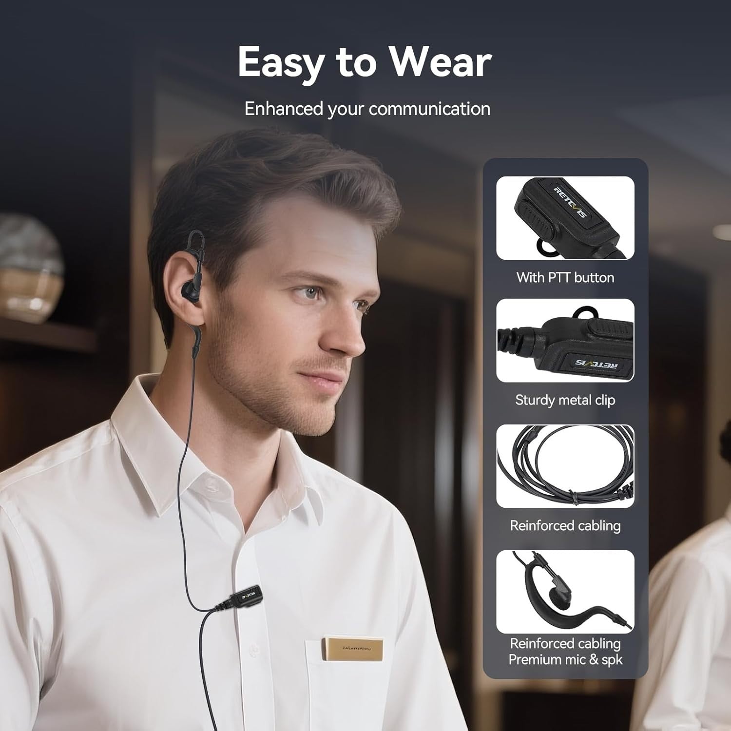 Dispatch Walkie Talkies 2 Pack LCD SMS Vibration Alert 2200mAh Radio